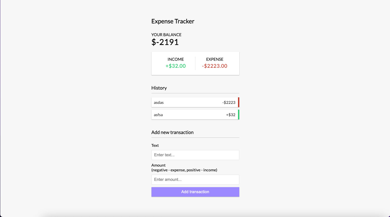 Expense Tracker