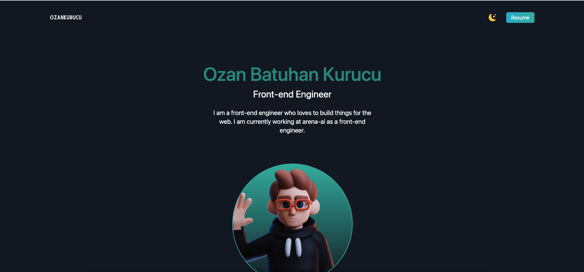 React Portfolio with TailwindCSS